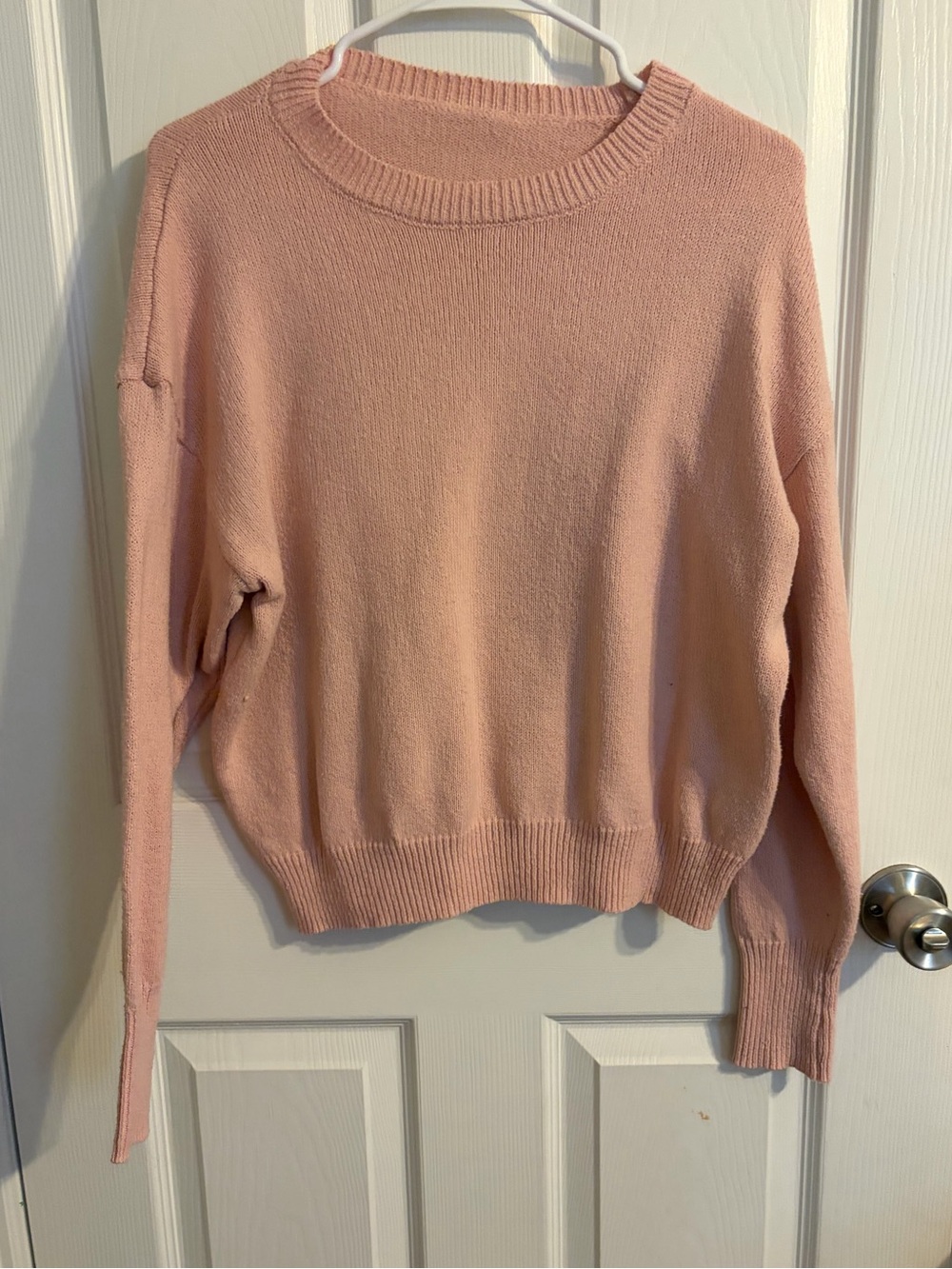 SHEIN Blush Pink Crewneck Sweater